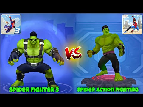 Spider fighter 3 Hulk Vs Spider Action Fighting Game  Hulk Who is the Best