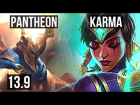 PANTHEON & Samira vs KARMA & Jinx (SUP) | 1.5M mastery, Rank 8 Panth, 4/2/6 | TR Challenger | 13.9
