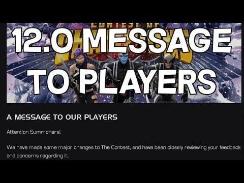 12.0 Message To Players - Marvel Contest Of Champions