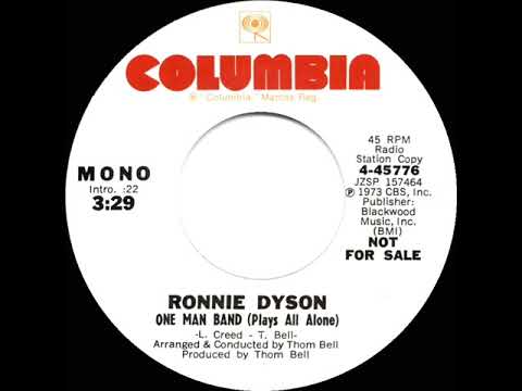 1973 Ronnie Dyson - One Man Band (Plays All Alone) (mono radio promo 45)