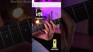 Sweet dreams Marilyn Manson vs Eurythmics  #guitar #guitartutorial #donnermusic #guitarlesson #tabs