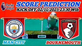 MANCHESTER CITY VS BOURNEMOUTH || PREMIER LEAGUE 2025/2026 || SCORE PREDICTION