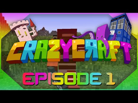 Minecraft Crazy Craft 3.0 - Episode 1 - Prisoners Attack! (Modded Survival)