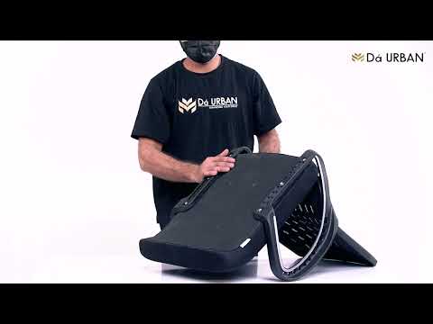 Da Urban Black Leather Visitor Chair