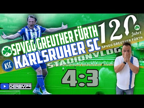 🟢SPVGG FÜRTH - KARLSRUHER SC🔵 | 𝟒:𝟑 | StadionVLOG