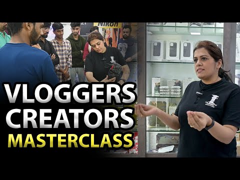 Free Workshop for Vloggers Creators|Camera Settings Angles Audio Recording Storyteling Masterclass