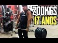 200kgs NO LEVANTAMENTO TERRA SEM CINTO!