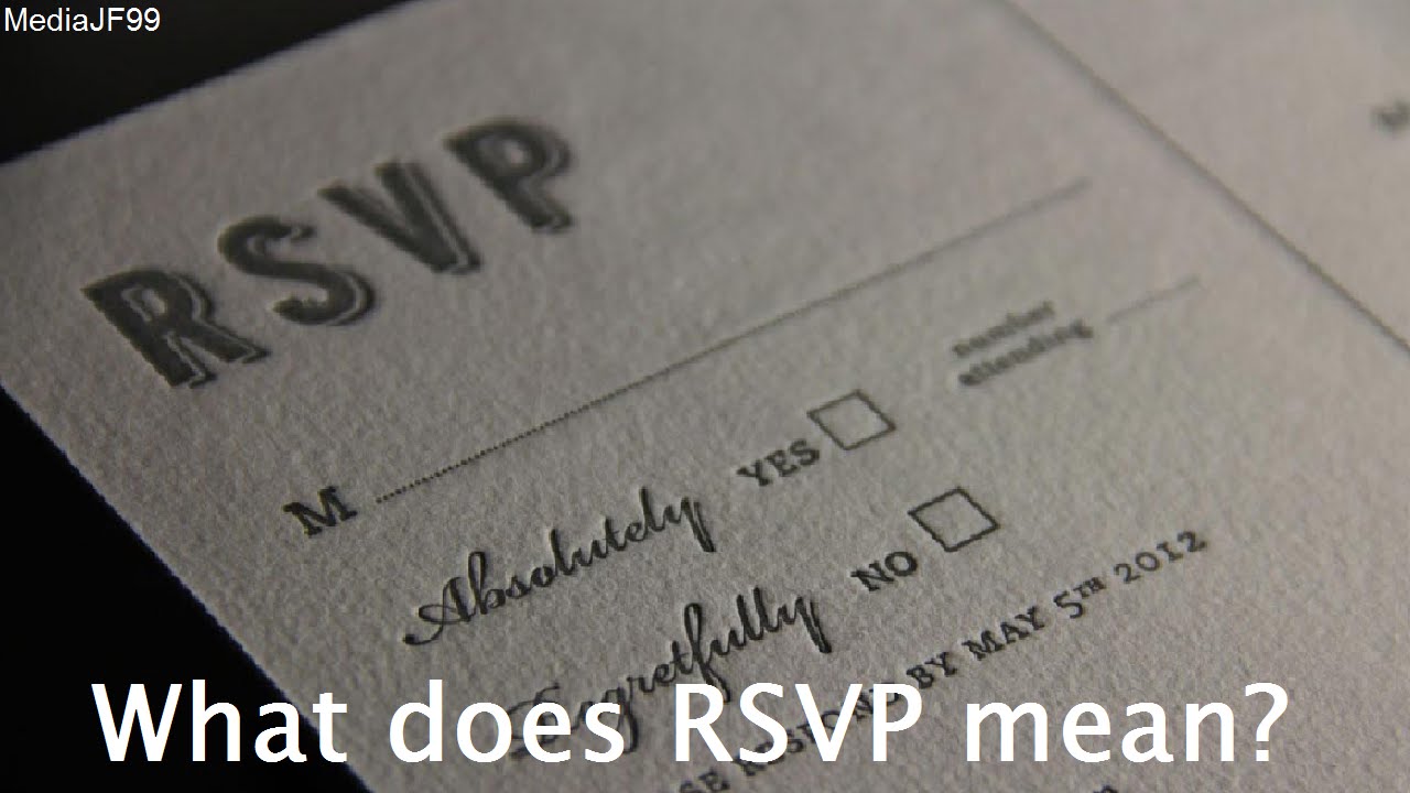 What Does the M Stand for on a Wedding RSVP?