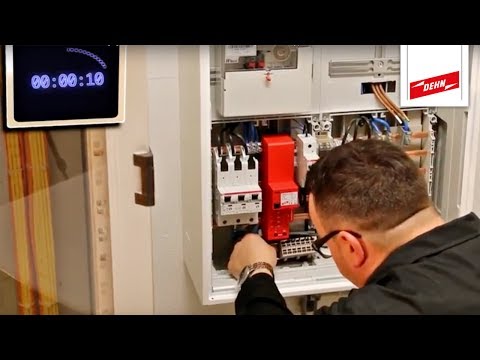 Einbau DEHNshield ZP Basic gegenüber handelsüblichem Überspannungsableiter Typ 2 - Zeitraffer