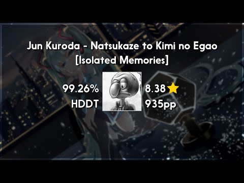 Mathi (8.38★) Natsukaze to Kimi no Egao [Isolated Memories] +HDDT 99.26% | 1714x FC | 927 PP