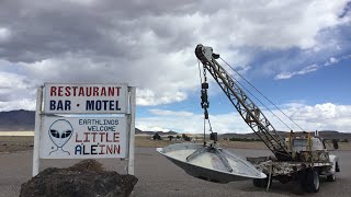 preview picture of video 'Alien Research Center, Extraterrestrial Highway and Little A ‘Le ‘Inn'