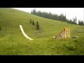 Slip and Fly - Amazing Waterslide Jump!