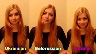 3 slavic languages: Ukrainian, Russian and Belarusian
