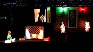Animated Blowmold Nativity Scene
