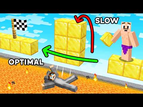 Minecraft Noob VS Pro Parkour Build Challenge!