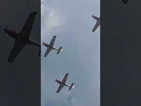 FormationFlying Of BAF Grob G120 TP Trainers #aviation #bangladeshairforce #airshow #formation #grob