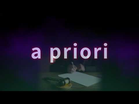 a priori. Richtige Sprechweise, Bedeutung. Korrekte Aussprache. Gutes Deutsch. Von TV-Profisprecher.