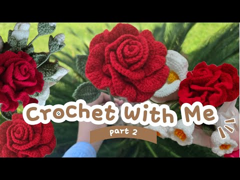 Crochet rose tutorial | step by step | urdu | hindi | part 2