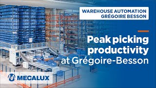 Rafturi Mecalux pentru paleti - Productivitate maxima la preluarea produselor la Grégoire-Besson