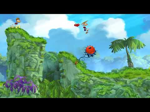 Rayman Origins TICKLISH TEMPLES Outta My Way Part 34 Gameplay