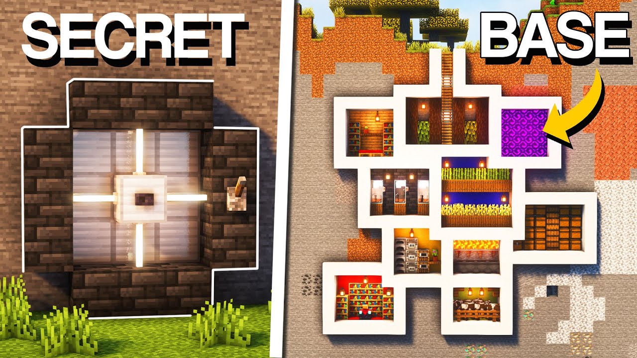 Minecraft: Secret ULTIMATE Underground Survival Base! - Minecraft Builders