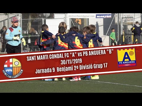 Benjamí (U10) Sant Martí Condal FC "A" vs  PB Anguera "B"    30/11/2019 Jornada 9 Grup 17