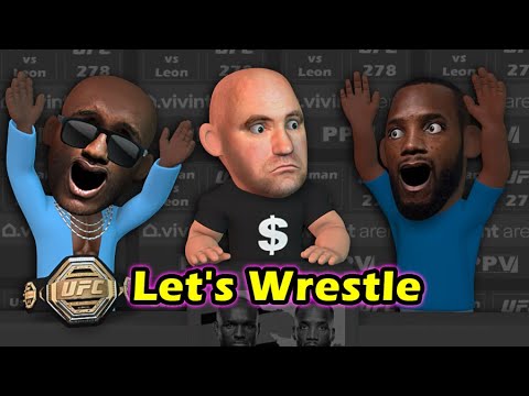 Usman vs Leon Let's Wrestle press conference
