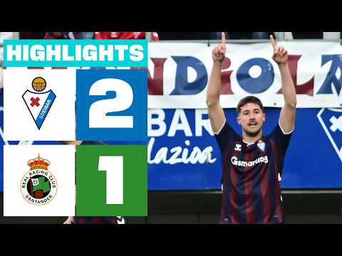 SD EIBAR 2 - 1 R. RACING CLUB | RESUMEN LALIGA HYPERMOTION