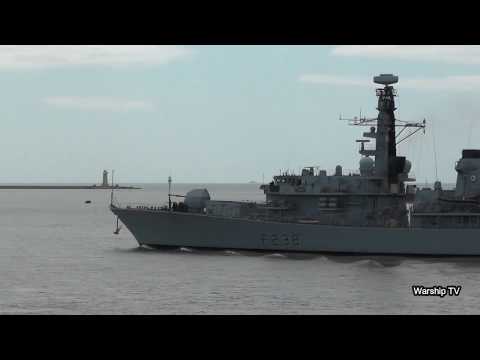 HMS NORTHUMBERLAND F238 LEAVES DEVONPORT NAVAL BASE AT DEVILS POINT - 6th July 2020