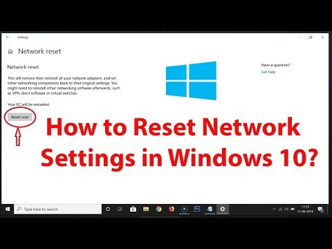 How to Reset Network Settings in Windows 10?
