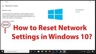How to Reset Network Settings in Windows 10?