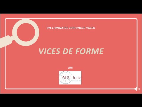 VICES DE FORME procédure civile 🔤