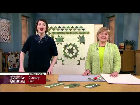 Love of Quilting Preview: Carpenter's Wheel Scrap Quilt Pattern (Country Fair, 2602)