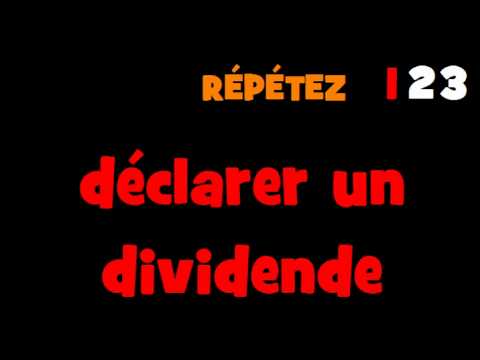 comment déclarer dividendes