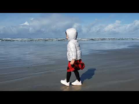 Preesha scared at beach