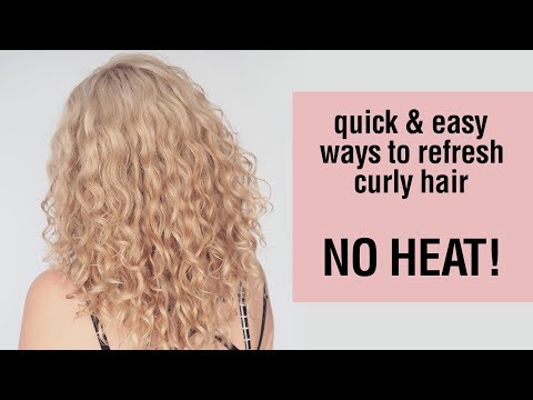 Quick and easy ways to refresh curly hair (without heat!)