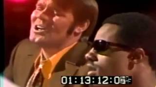 Glen Campbell Blowing in the Wind with Stevie Wonder on Glen Campbell Goodtime Hour 1969