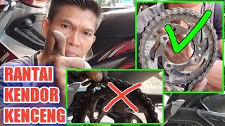 Download lagu how to deal with a motorcycle chain that goes up and down or is loose or tight mp3