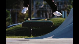 Slow Motion Skateboarding on Flat