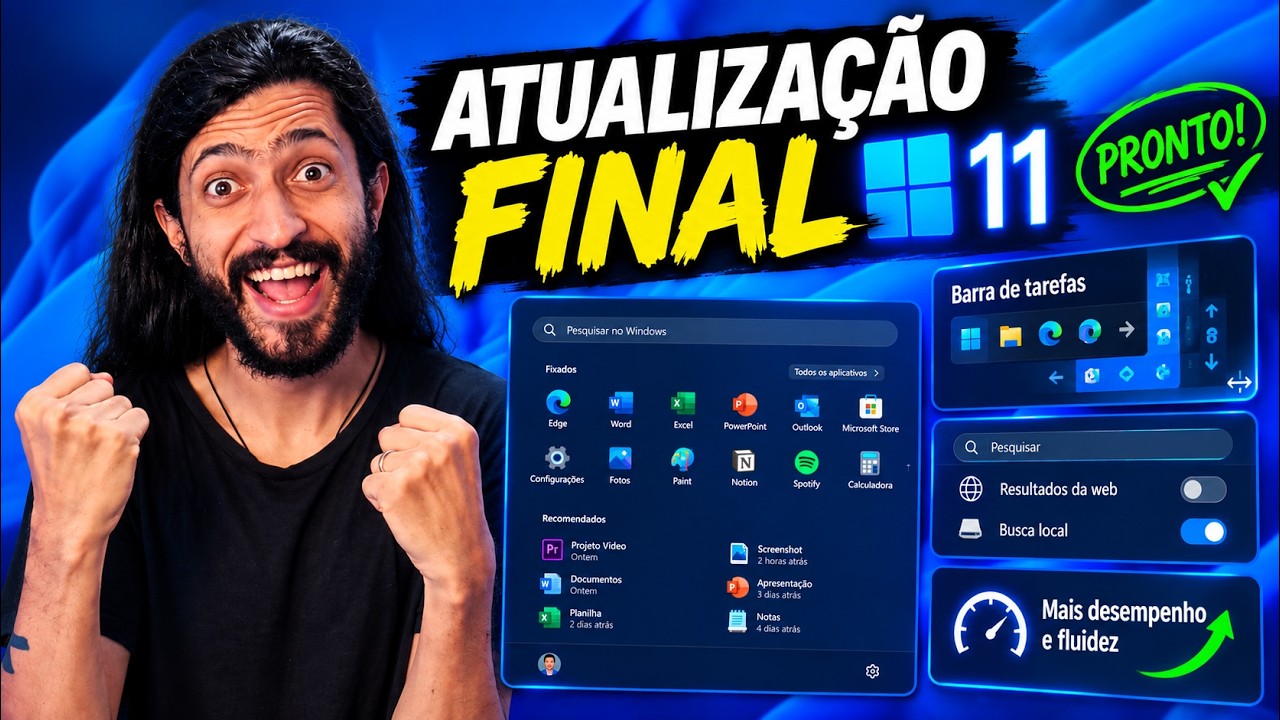 WINDOWS 11 FINALMENTE PRONTO! A Atualização Que Completa Tudo