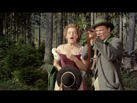 Sissi 1. Film  1955  Romy Schneider  Karlheinz Böhm  shot  schießen  Hirsch  deer  cerf