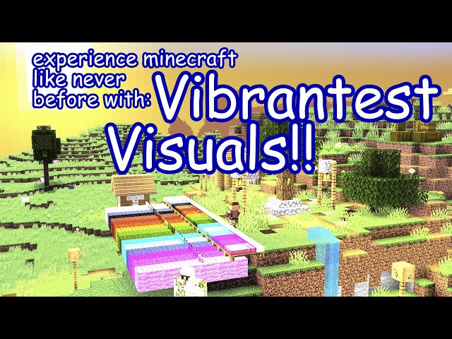 (April Fools 2025) Vibrantest Visuals Minecraft Texture Pack