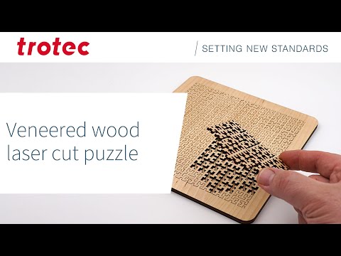 Trotec Laser: Veneered Wood Laser Cut Puzzle