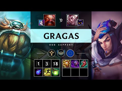 Gragas Support vs Rakan - EUW Challenger Patch 25.20