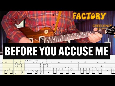Before You Accuse Me Guitar Tab Cover Lesson Tutorial