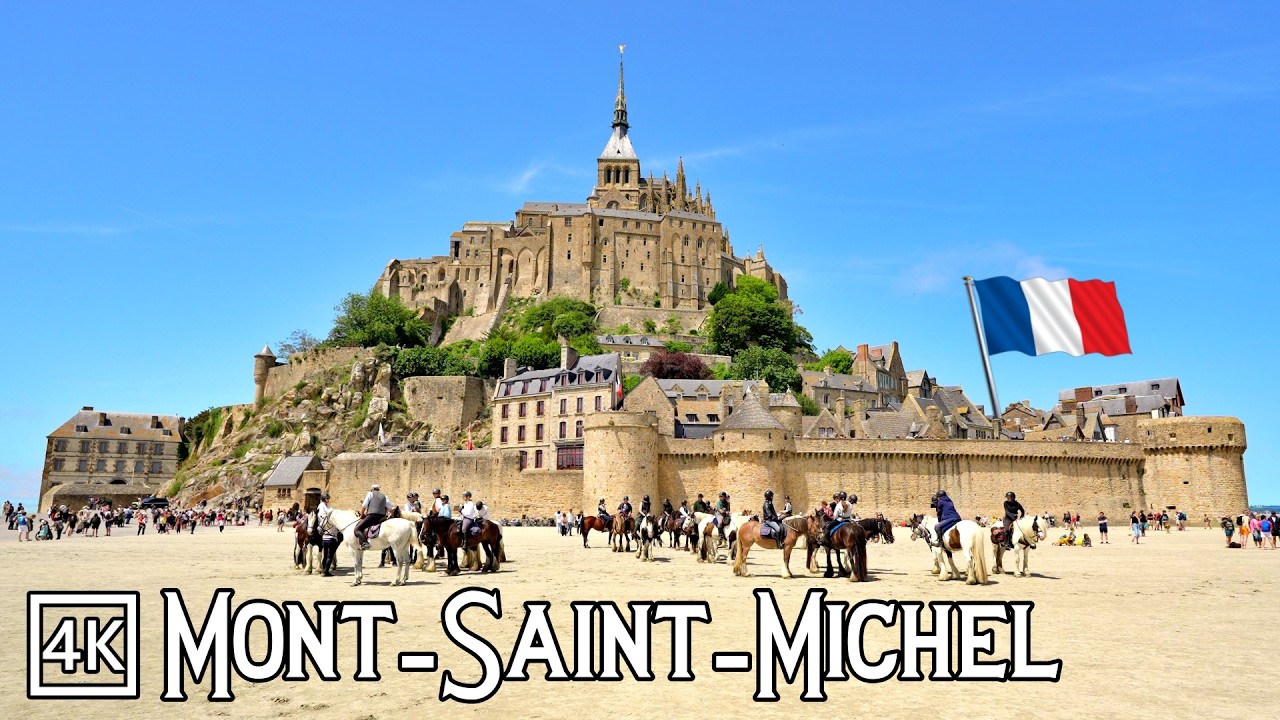 🇫🇷 Mont-Saint-Michel Normandy France | A Journey Back to the Middle Ages 4k 60fps