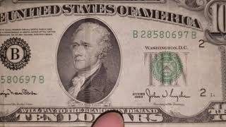 1950 Series $10 Dollar Bill