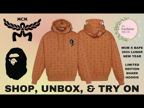 MCM X BAPE | 2024 LUNAR NEW YEAR SHARK HOODIE | The Fashion Try On