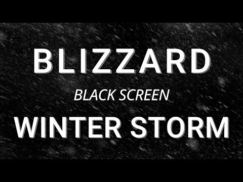 Blizzard Storm Sounds for Sleeping - BLACK SCREEN | Relaxing Sleep - Winter Storm, Snow Storm