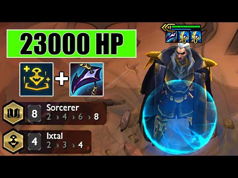 Rejuvenating Flames + 23000 HP 3 Star Swain 💚💚💚 - OP HEAL! | Set 9.5 TFT